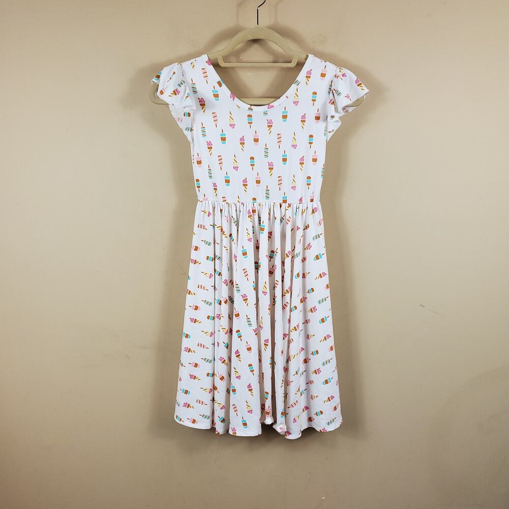 DotDotSmile Ice Cream Print Fit and Flare Dress Size 8/10